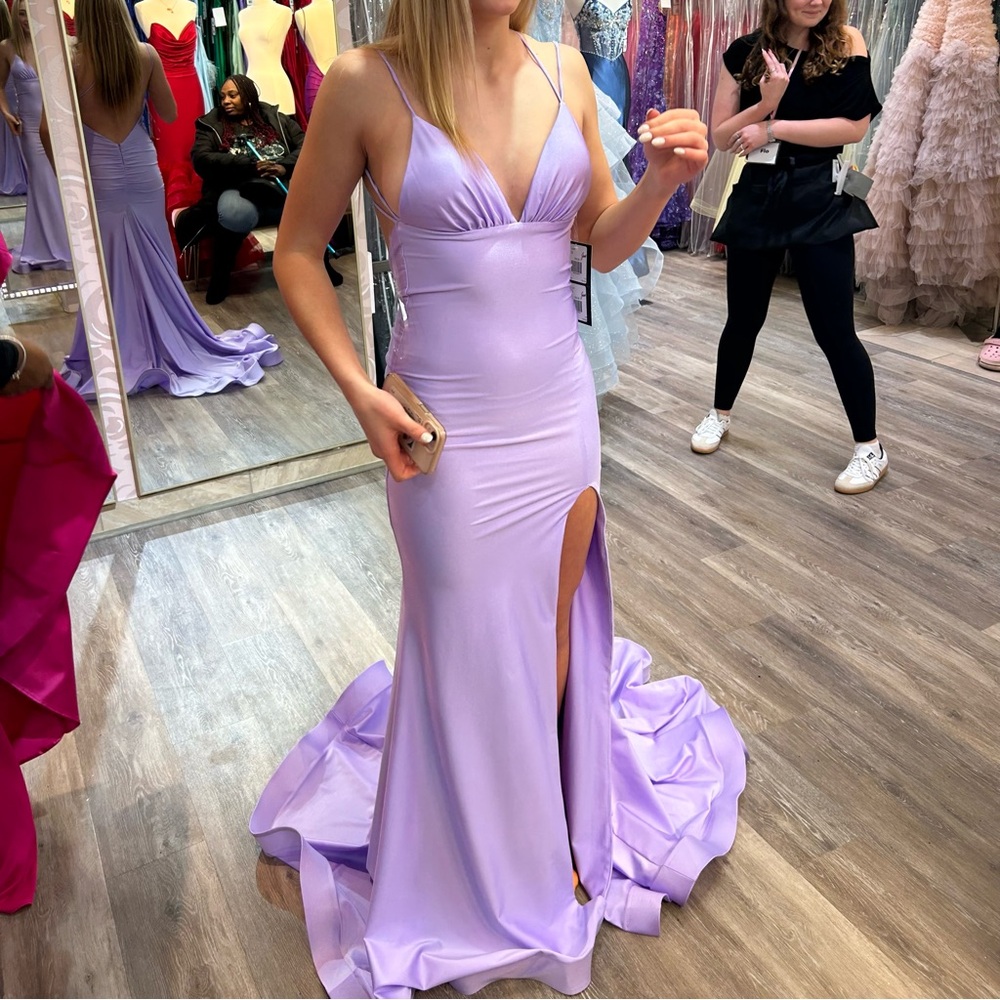 Elegant Lavender Prom Dress
